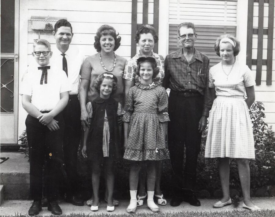 Blankenship Family with Granny and Grandad Altom in · 1965