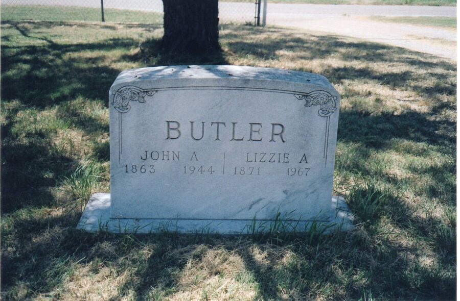 Butler headstone