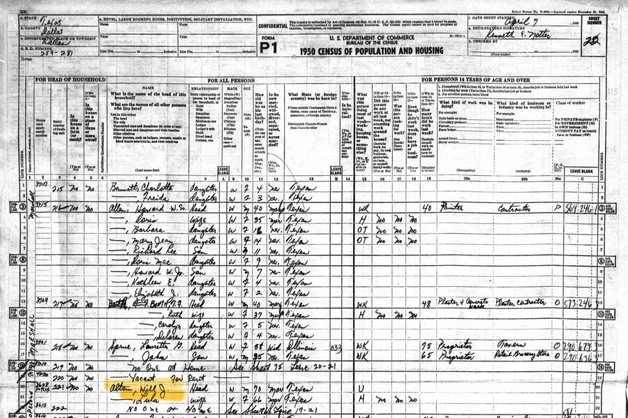 Census 1950 - Altom