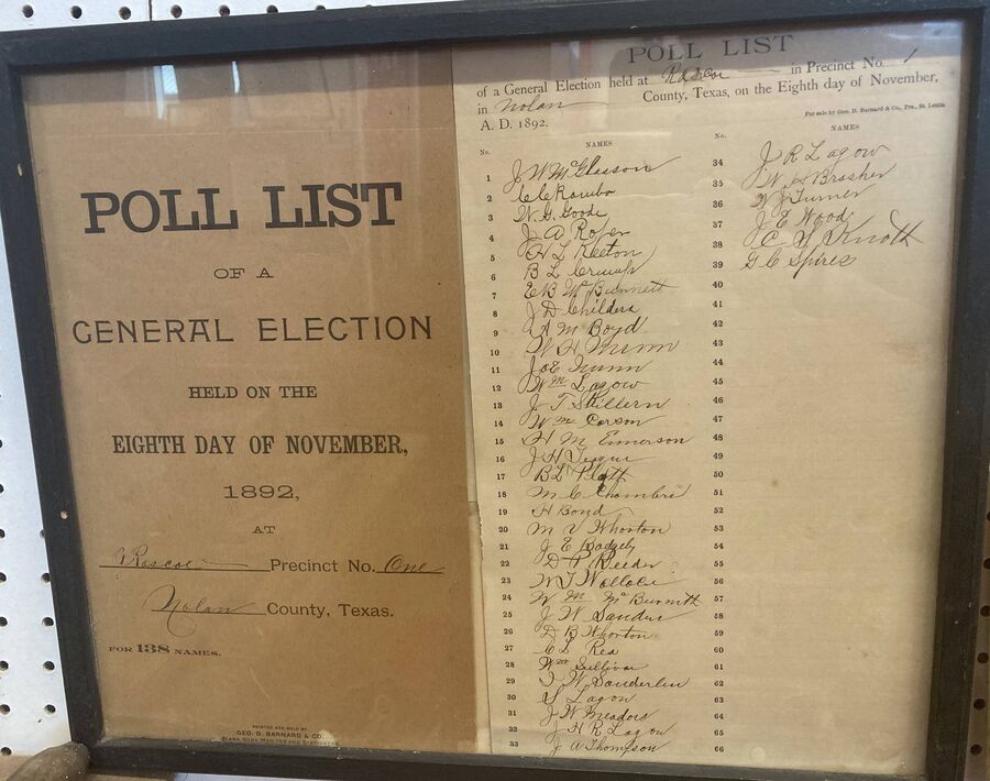 General Election Poll List in · 1892