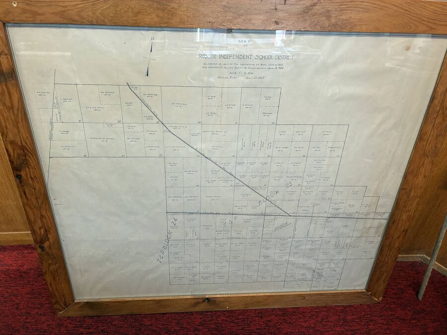 Map of Roscoe in · 1935