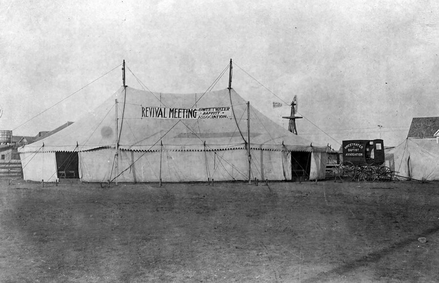 Tent Revival in Roscoe circa · 1905